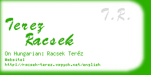 terez racsek business card